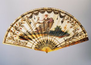 Hand Fan with Venus on Her Chariot