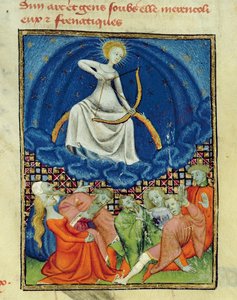 Diana and Her Followers, Lunatics (Worshippers of the Moon), Parisian Copy, c.1410-15