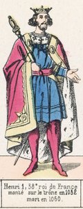 Henry I, 38th King of France, ascended the throne in 1032, died in 1060 by French School