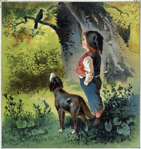 Henri observes a blackbird on a branch in the forest, imagining his life if he were a bird. From 