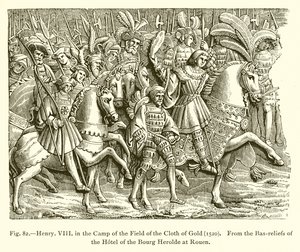 Henry VIII in the Camp of the Field of the Cloth of Gold (1520) by French School
