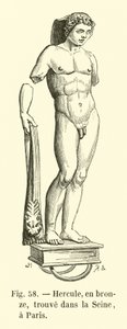 Hercules, in Bronze, Found in the Seine, Paris by French School