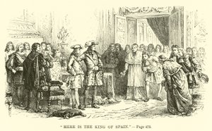 Here is the King of Spain by French School