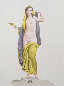 Hermaphrodite, from a Pompeiian fresco, c.1800