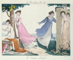 Hide-and-Seek, illustration from Le Bon Genre, early Nineteenth century