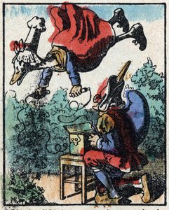 History of Dr. Pulcinella. Wood engraving of Imaging Pellerin - Epinal, late 19th century by French School
