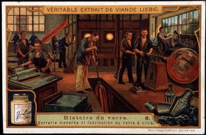History of Glass: Modern Glassware and Glass Manufacture at the End of the 19th Century, Late 19th Century Liebig Chromolithography