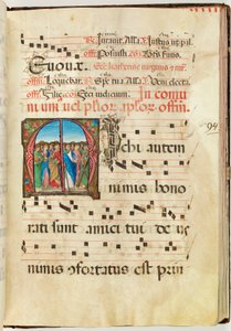 Holy Apostles, Gradual, f.94 by French School