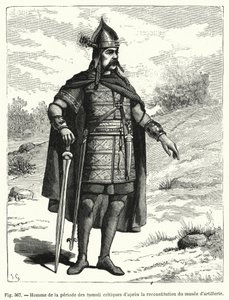 Man of the Celtic Tumulus Period, after the Reconstruction of the Artillery Museum by French School