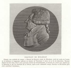Honore Gabriel Riqueti, Comte de Mirabeau by French School