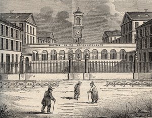 Hospice de la reconnaissance a Garches - Hauts-de-Seine - engraving in PATRIE - DESCRIPTION PICTURESQUE DE LA FRANCE EN 6 VOLUMES BY LUCIEN HUARD - end 19th century by French School