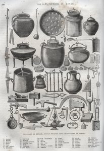 Houseware Found in the Excavations of Pompeii - New National Encyclopedia by Maurice La Charest