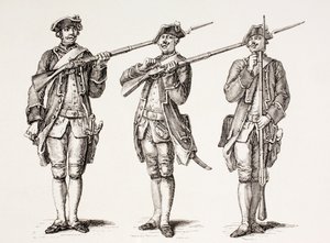 How to Charge a Musket, from a French Instruction Book of 1776, from 
