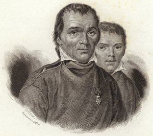 Hubert Goffin and his son Mathieu by French School