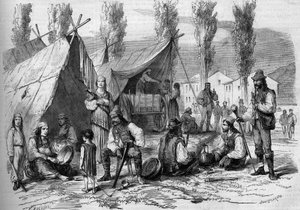 Hungarian emigrant camp in Vatimont, Moselle (57)