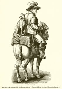 Hunting with the Leopard by French School
