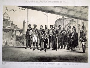 Imperial and Royal Visitors to the Universal Exposition in Paris, 1867 by French School