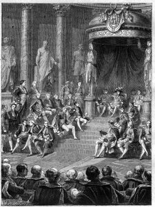 Imperial session in the Senate: speech by Napoleon on the constitution of the new kingdom of Italy in 1805 - in 