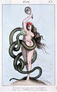 In a hundred ways you can take it, it is for rent, but not for sale (Thiers en serpent surrounds Marianne). by French School