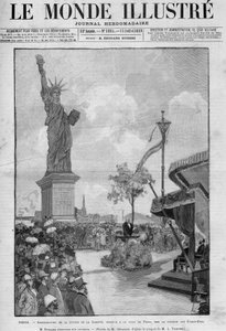 Inauguration of the Statue of Liberty in Paris, July 4, 1889: speech by Eugene Spuller, French Minister of Foreign Affairs. The Statue was offered to the city of Paris by the American community to commemorate the centenary