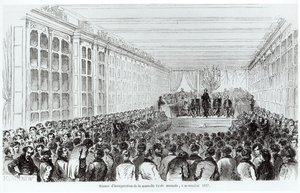 Inauguration of the Ecole Normale Superieure in Paris, from Les Tableaux de Paris by Texier, 1852 by French School