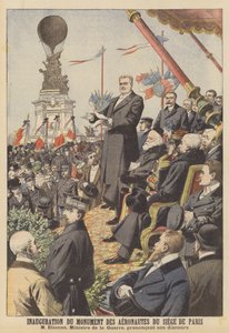 Inauguration of the monument to the aeronauts of the Siege de Paris by French School