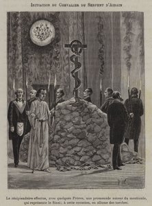 Initiation of a Knight of the Brazen Serpent by French School