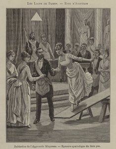 Initiation of an apprentice mason in a women