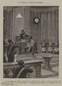 Initiation to the degree of apprentice by French School