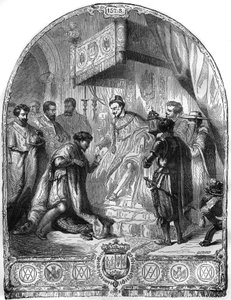 Institution of the Order of the Holy Spirit by Henry III King of France in 1578.