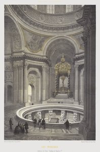 Interior of the dome and tomb of Napoleon I, Les Invalides, Paris by French School