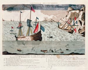 Invention by Sieur Freminet of a system for recycling air and allowing divers to breathe underwater, 1784 by French School