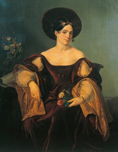 Portrait of French Mezzo-Soprano Maria Malibran (Maria Felicia Garcia)