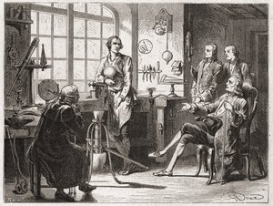 James Watt in his Glasgow shop - in 