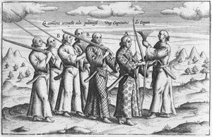 Japanese Nobleman with Escort, c.1660 by French School