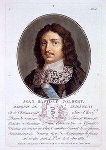 Jean-Baptiste Colbert, Marquis de Seignelay, from Portraits des grands hommes, femmes illustres, et sujets memorables de France by French School