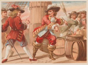 Jean Bart, French naval commander and privateer of the late 17th Century by French School