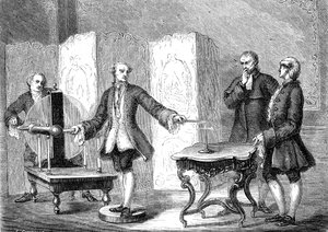 Jean Jallabert Discovers Electricity on Sharp Objects (Power of the Pointe by Franklin)