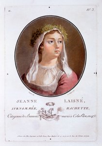 Jeanne Laisne, from Portraits des grands hommes, femmes illustres, et sujets memorables de France