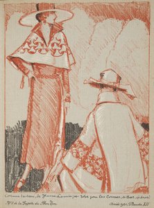 Jeanne Lanvin and etc from a Collection of Fashion Plates by French School