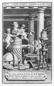 Joseph Pinetti, illustration from Amusements physiques by L.S. Thiery