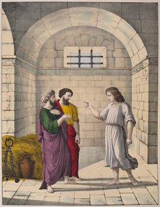 Joseph in Prison Explaining the Dreams of the Chief Baker and the Chief Butler by French School