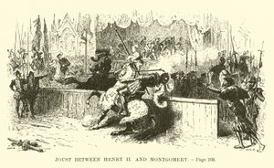 Joust between Henry II and Montgomery by French School