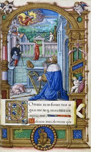 King David with a Harp, from a Book of Hours made for Francois I, c.1532-1540