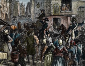 King Louis XVI and his family taken to the Temple