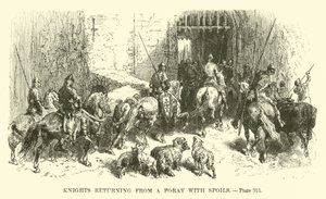 Knights returning from a Foray with spoils by French School
