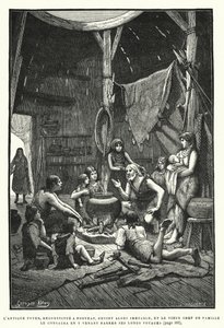 The Ancient Hearth, Reconstituted Anew, Then Became Immutable, and the Old Head of the Family Consecrated It by Coming to Narrate His Long Journeys by French School