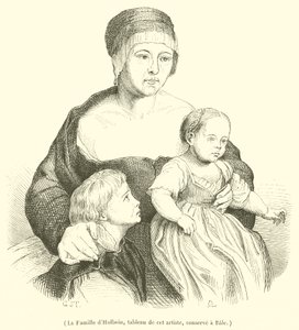 The Holbein Family (engraving) by French School