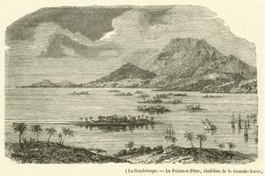 Guadeloupe, Pointe-a-Pitre, capital of Grande-Terre, partially destroyed by the earthquake of February 8, 1843 by French School