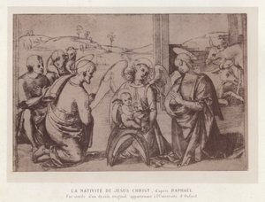 The Nativity of Jesus Christ, after Raphael, Facsimile of an Original Drawing Belonging to the University of Oxford by French School